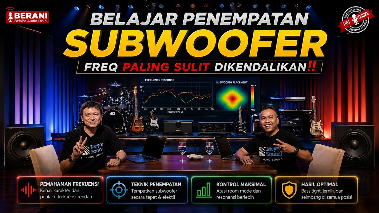 BELAJAR SUBWOOFER PLACEMENT: L/R,  END FIRE, GRADIENT BAHKAN YANG GILA2 DIBAHAS TUNTAS DISINI !!!