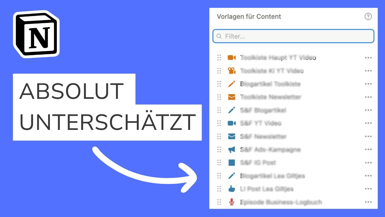 Das vereinfacht deine Arbeit mit Notion extrem (Datenbank-Templates Tutorial)