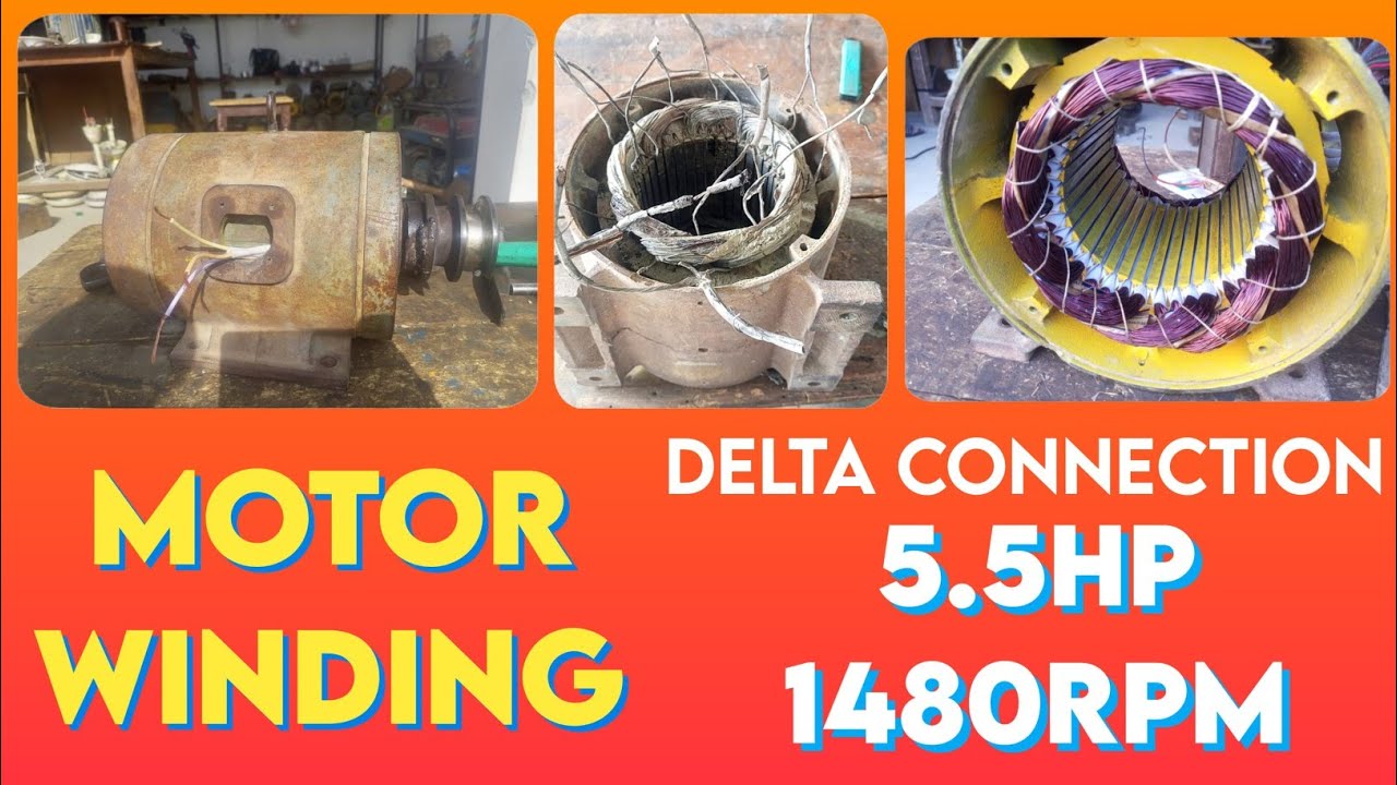  #5.5 HP #Moutar #Connction #Dlta #Andar #Bahir #Electronic 