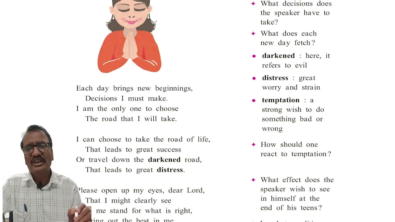 Unit one | 1.1| A Teenager's Prayer | Poem |Easy Explanation|10th Std English | Lecture 2