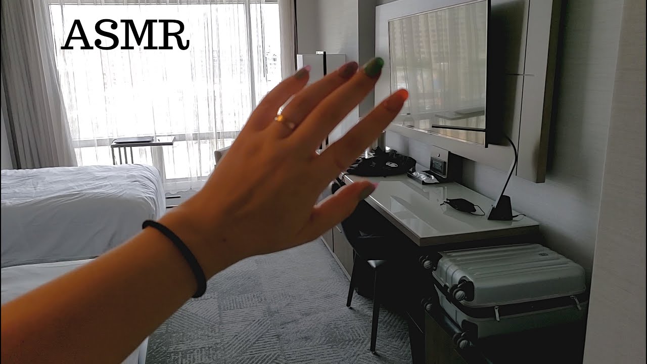 🎧ASMR TAPPING AROUND HOTEL ROOM / NO TALKING / LOFI