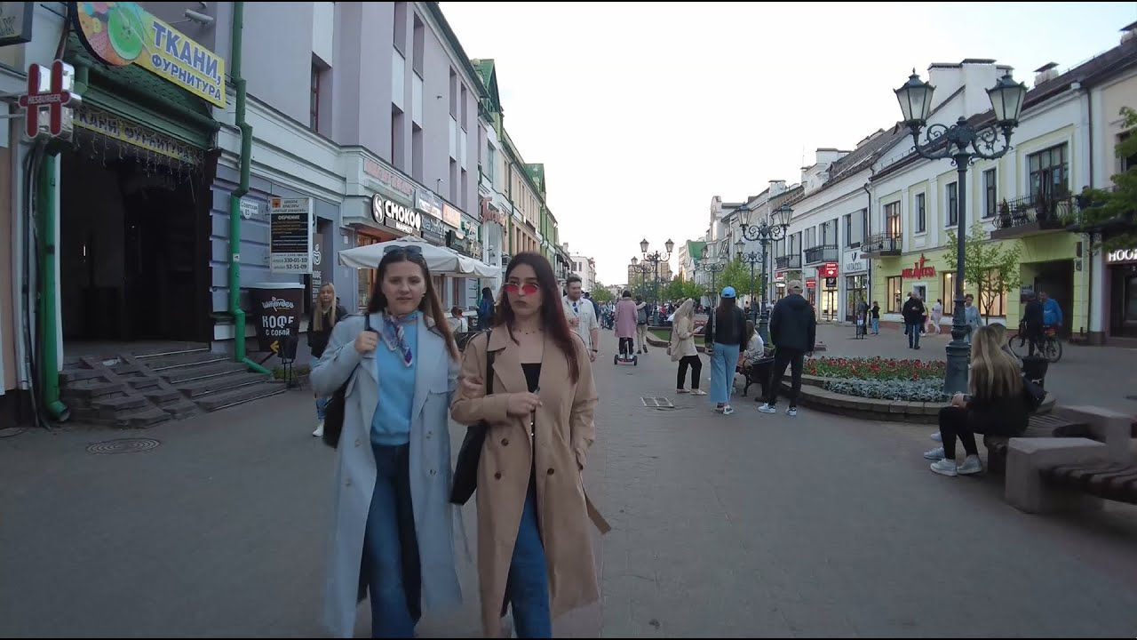Беларусь: пешеходная экскурсия по Бресту 4К.