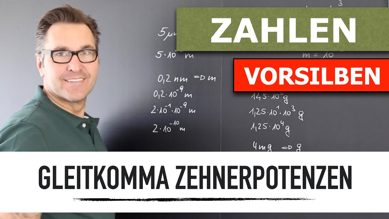 Bestimmte Zehnerpotenzen in Gleitkommadarstellung umrechnen | Internationales Einheitensystem