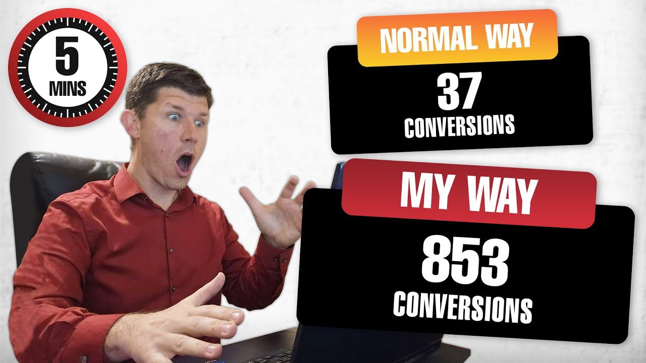 How I 8x My YouTube Ad Conversions In 5 Minutes (Super Easy).