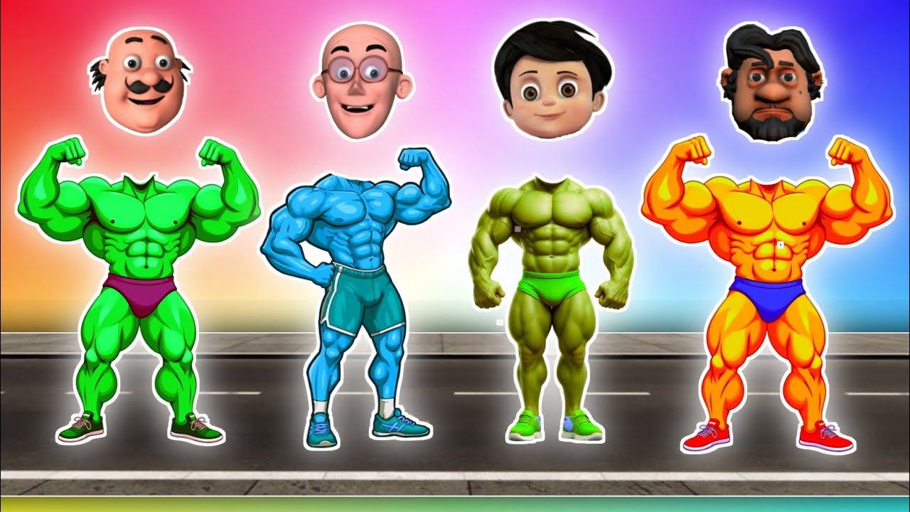 Motu Patlu vs Veer the Robot Boy vs John 😱 Face Match Video