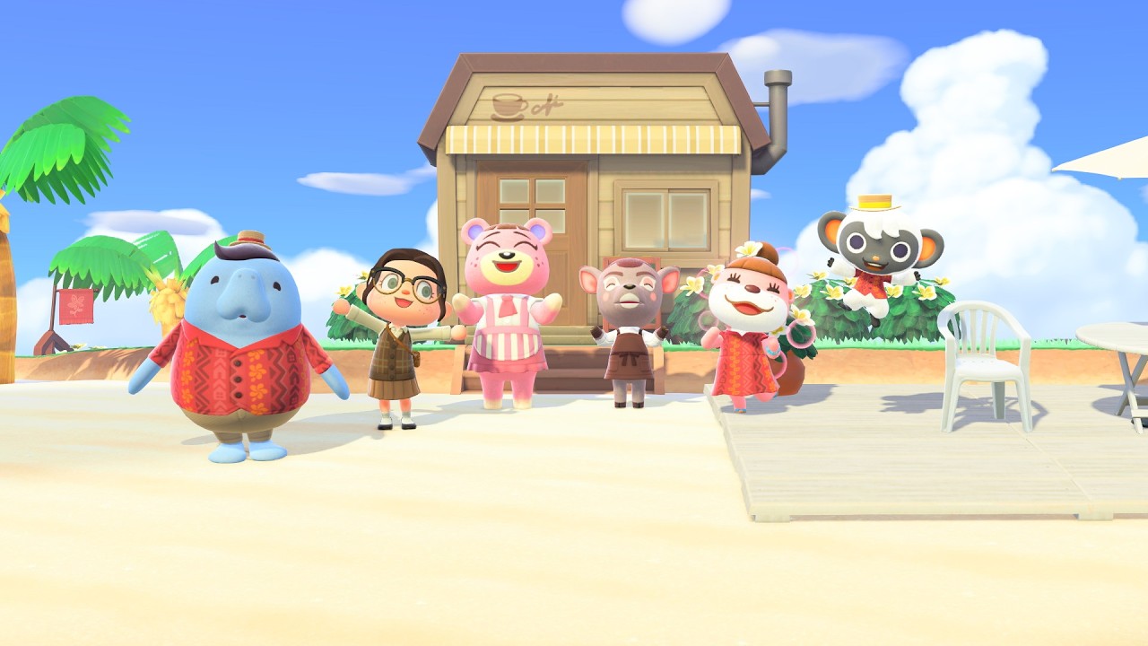 Decorating a Beach House in Animal Crossing