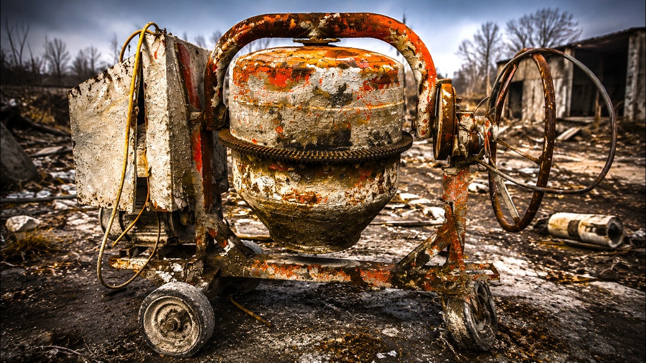World's Most Rusted Concrete Mixer Restoration // Full Rebuild Process