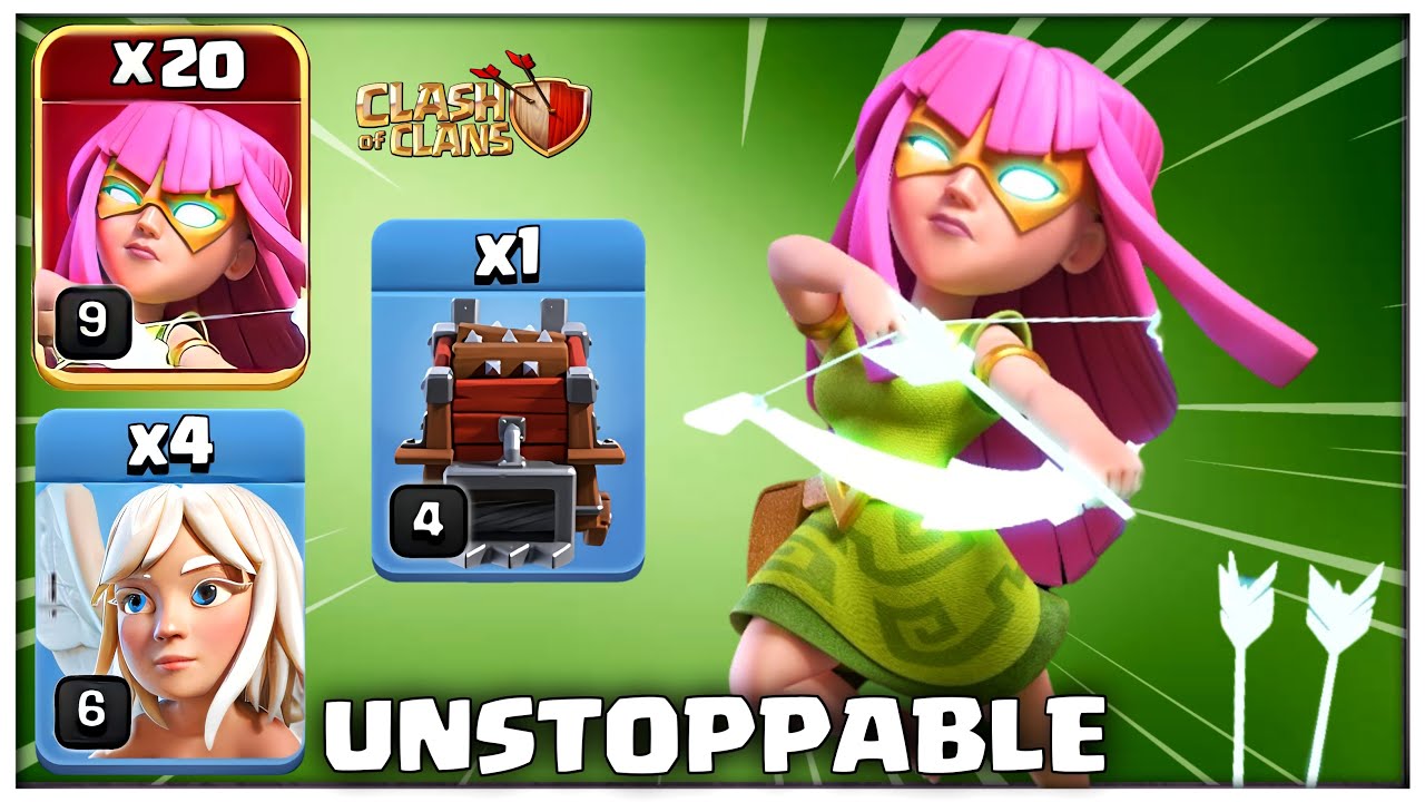 UNSTOPPABLE ! Th13 vs Th14 Max Super Archer Attack | Best Th13 vs Th14 Attack Strategy in Coc