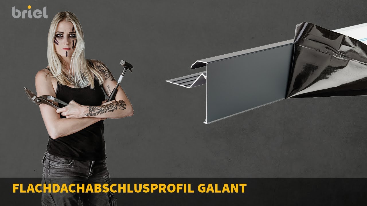 Dachrandprofil Briel Galant beim Steildach | Ein hochwertiger Abschluss f&uuml;r Folieneindeckungen