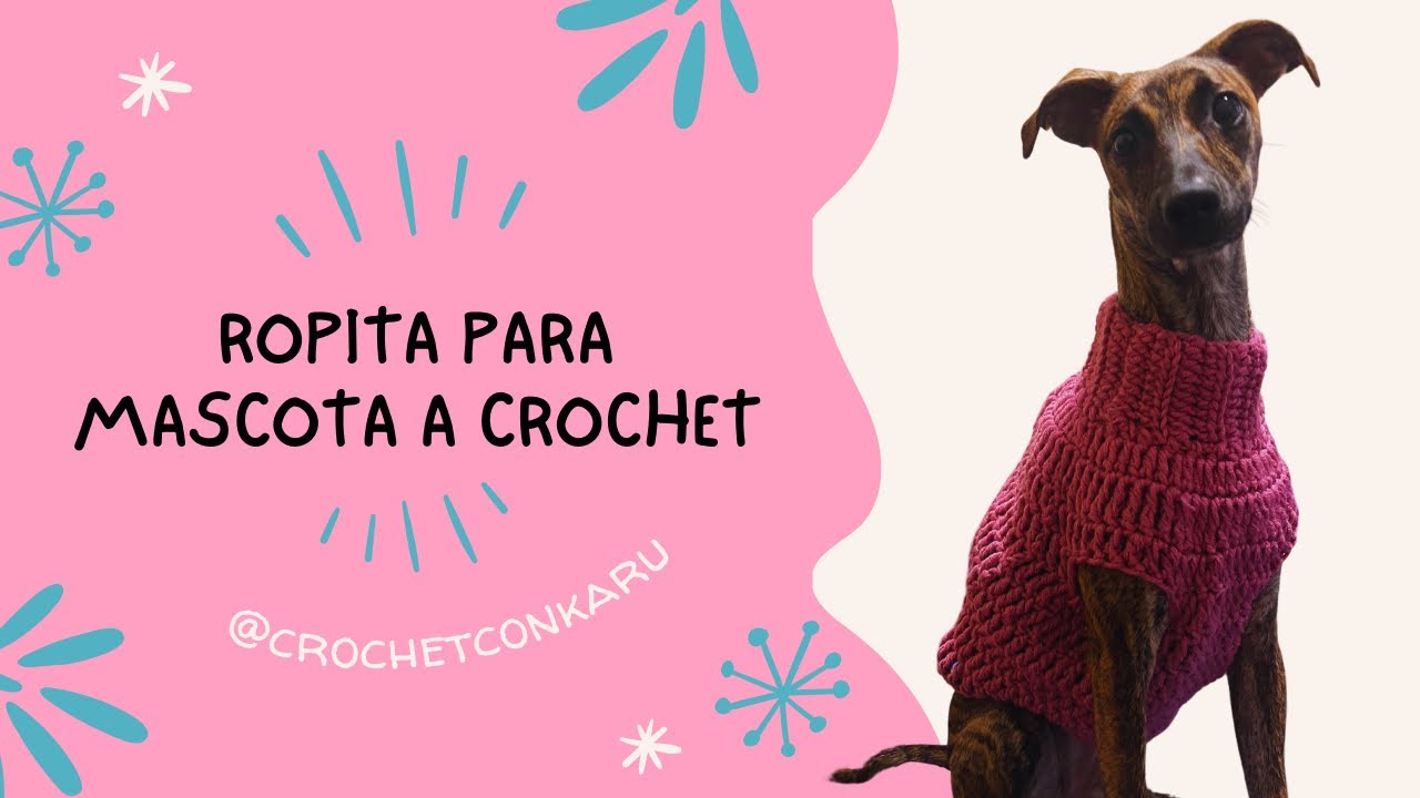 CÓMO TEJER UNA ROPITA A CROCHET PARA TU MASCOTA | CROCHET CON KARU