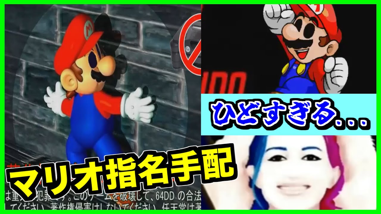 【閲覧注意】マリオが指名手配!?違法プレイによって逮捕される末路...【アンチパイラシースクリーン】【Anti Piracy Screen】【コピーガード】