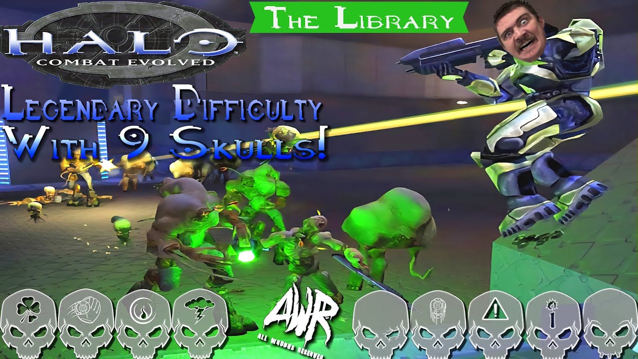 The Library... Halo Ce , Legendary Guide. but lets add 9 skulls, and suffer LIVE!
