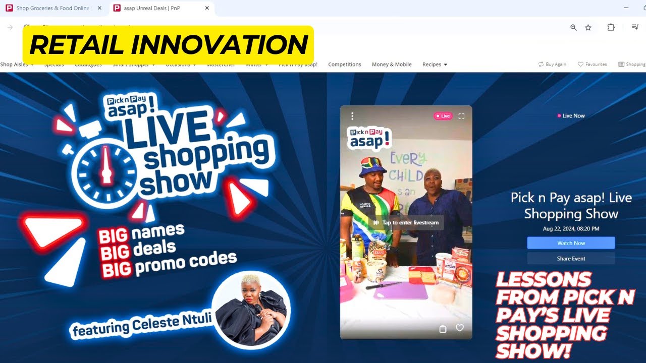 Game-Changer in E-Commerce: Pick n Pay&rsquo;s Live Shopping Event!