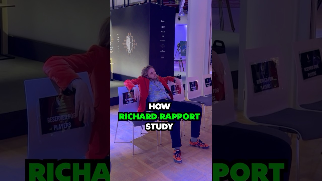 Grandmaster Rapport is JUST SO COOL and He STUDIES ALONE 😎