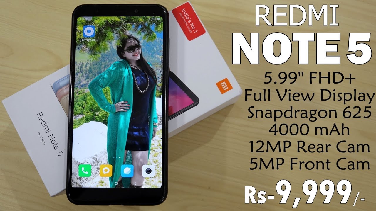 Xiaomi Redmi Note 5 -Unboxing & Overview- In Hindi