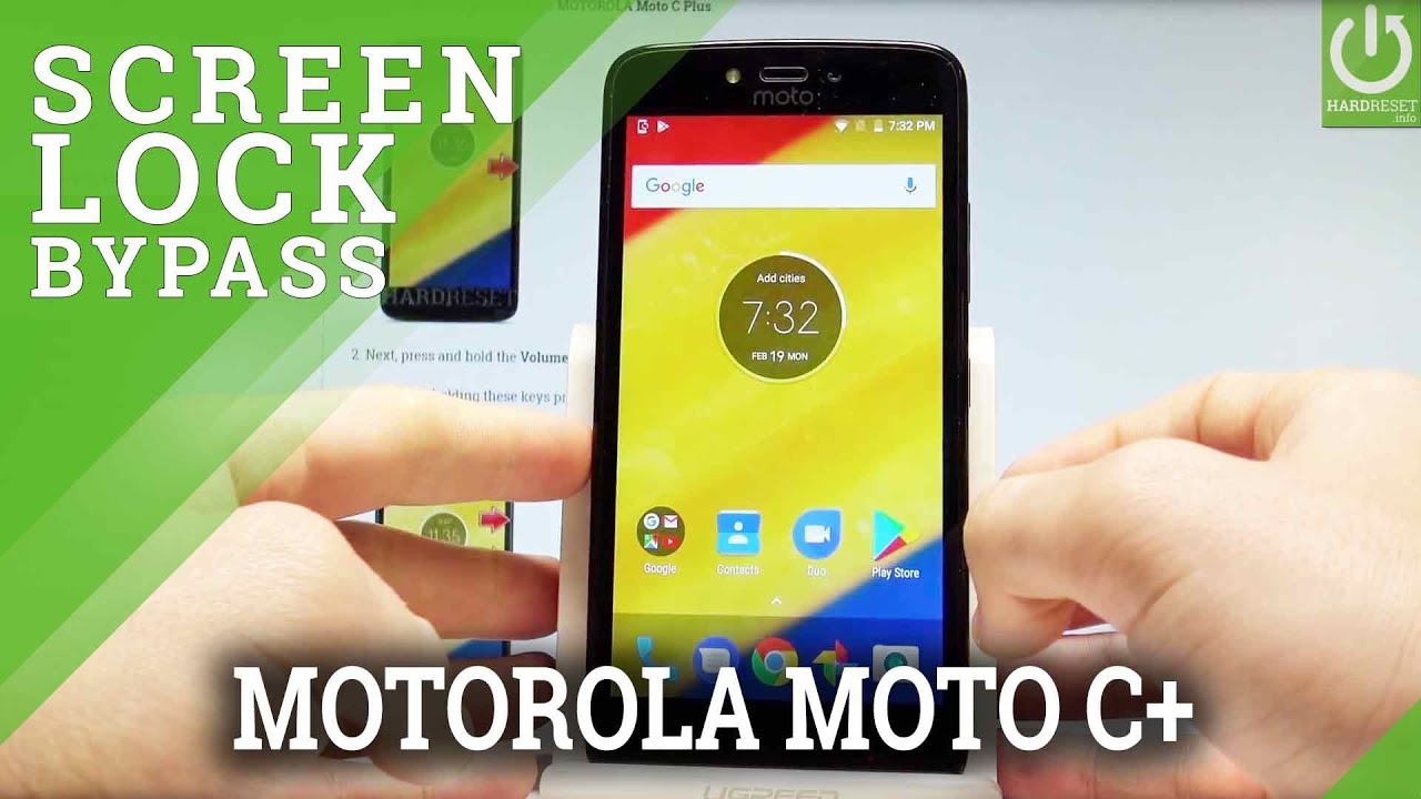 Bypass Screen Lock in MOTOROLA Moto C Plus - Hard Reset / Format