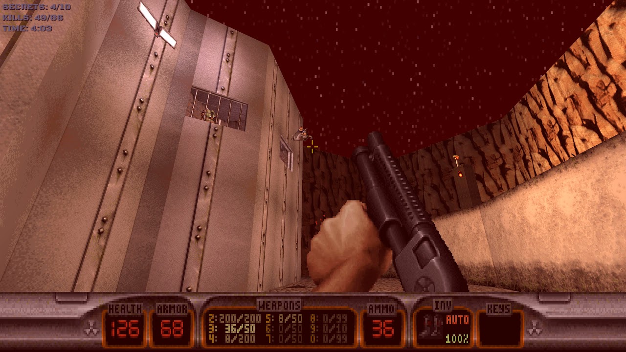 Duke Nukem 3D (20th Anniversary World Tour) - E1L3: Death Row [All Secrets]