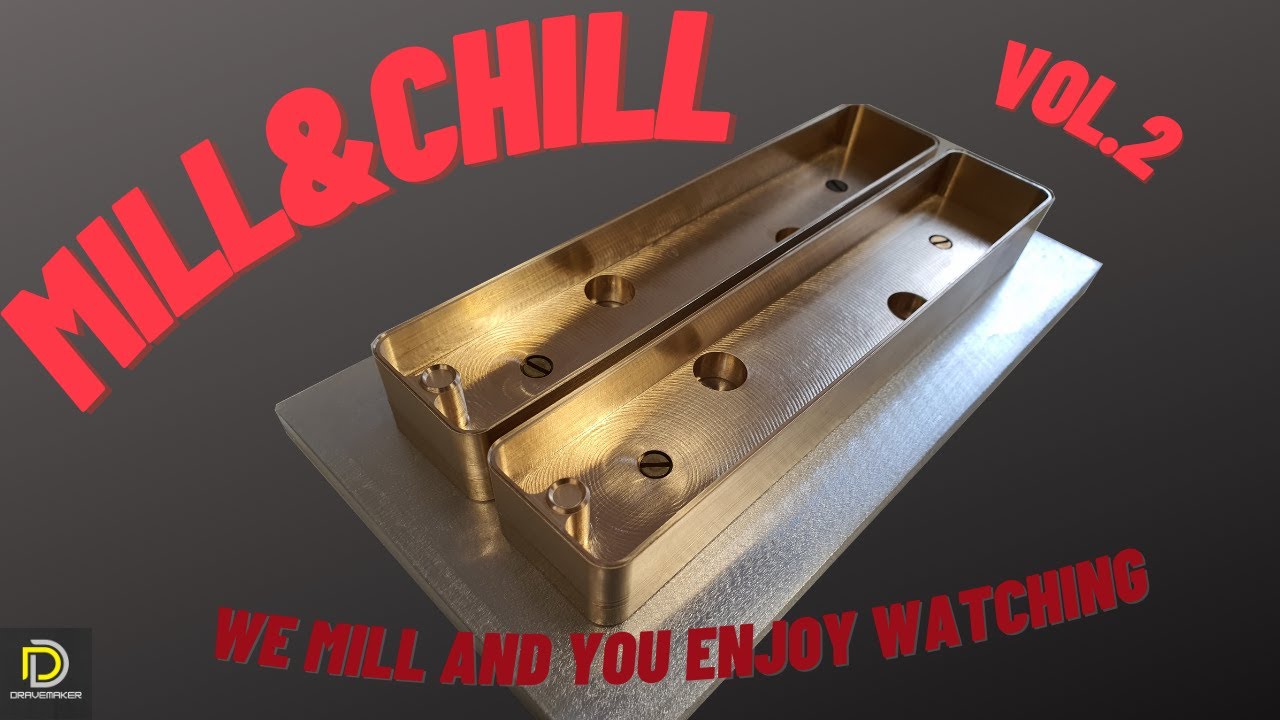 Mill & Chill Vol.2 - We mill and you chill. Enjoy watching. Brass HF Elektrode CNC Milling