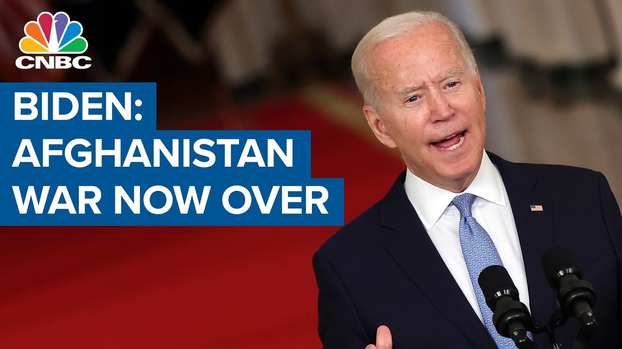 President Joe Biden: 'The war in Afghanistan is now over'