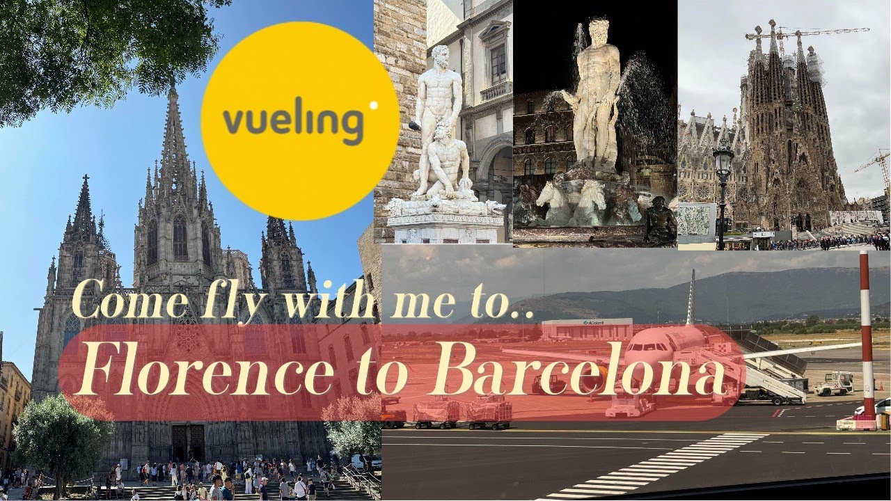 Vueling Airlines Florence to Barcelona A319 Economy Class