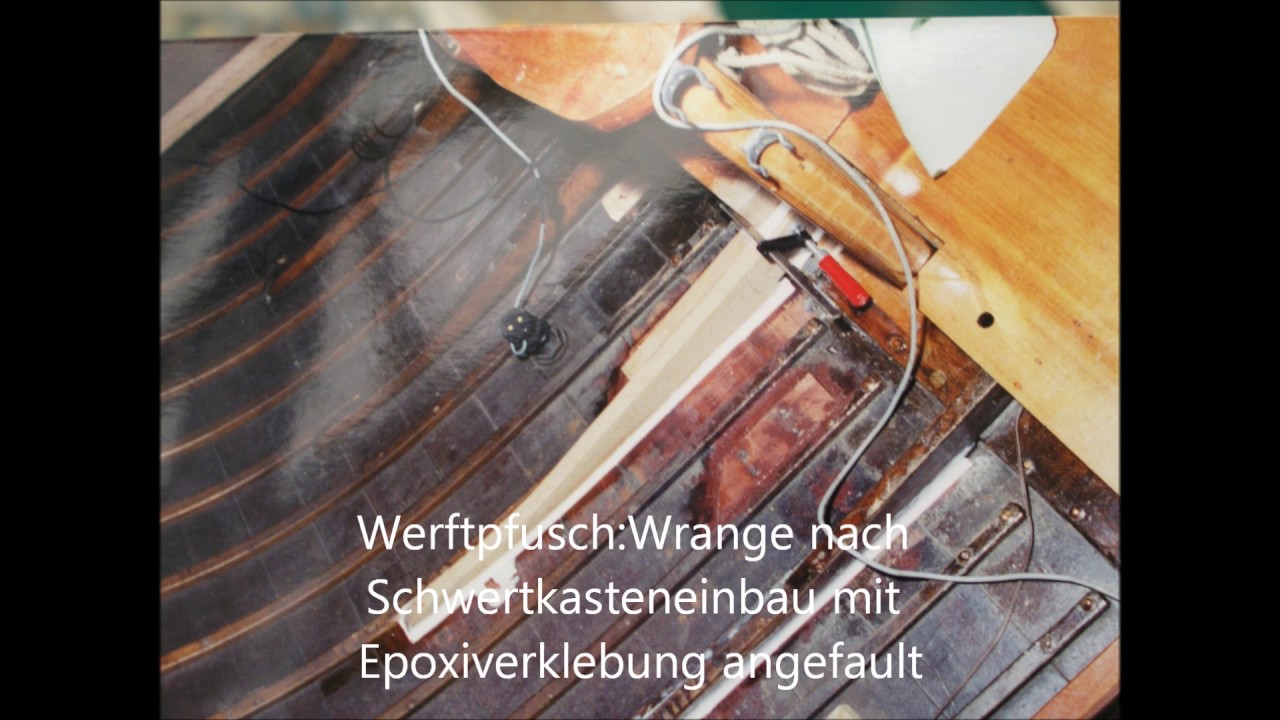Reparatur Holzboot Jollenkreuzer Cora II  2003 / 2004