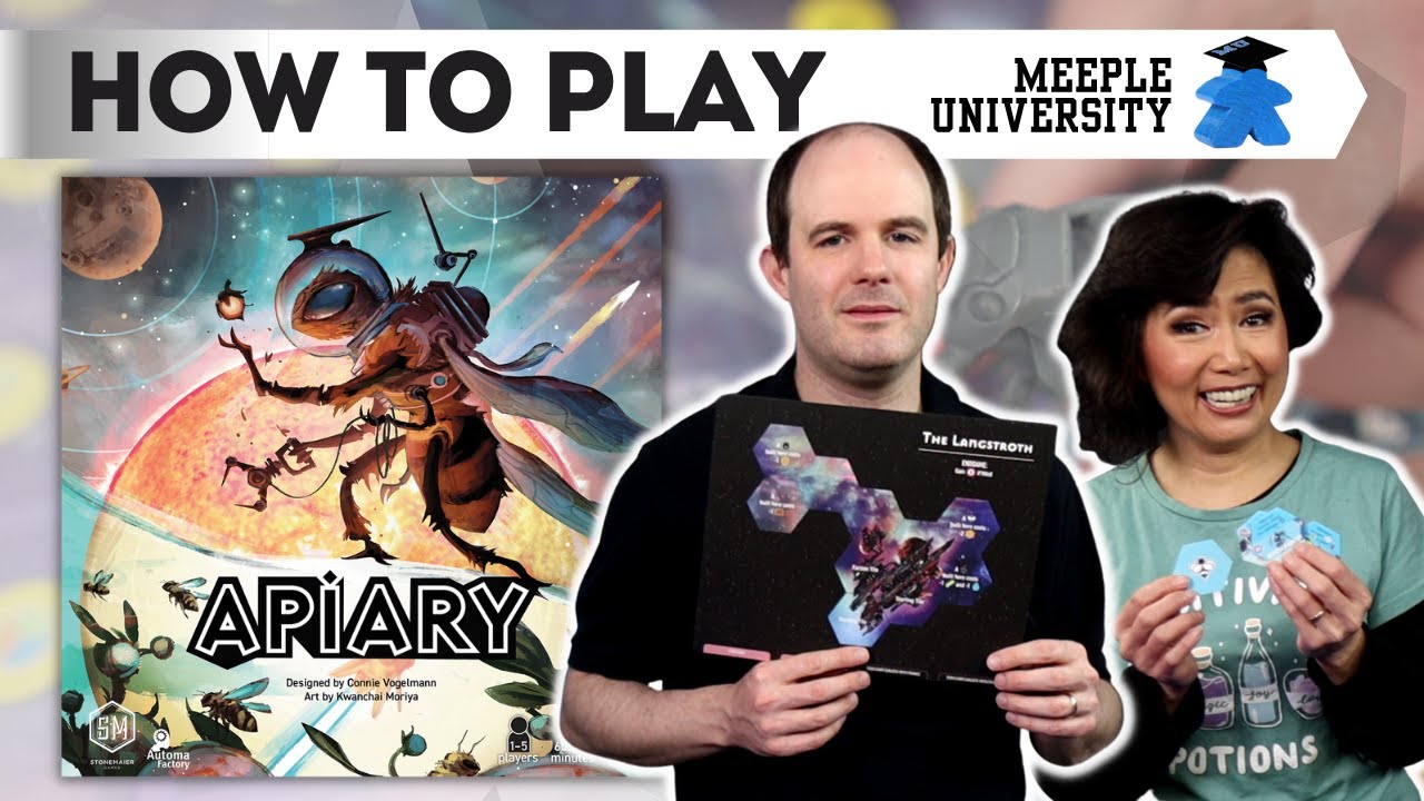 Apiary Board Game - How to Play. Medium euro workers bumping, engine building game