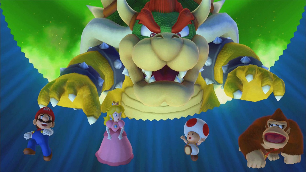 Mario Party 10 - Bowser vs Mario vs Peach vs Toad vs Donkey Kong - Whimsical Waters