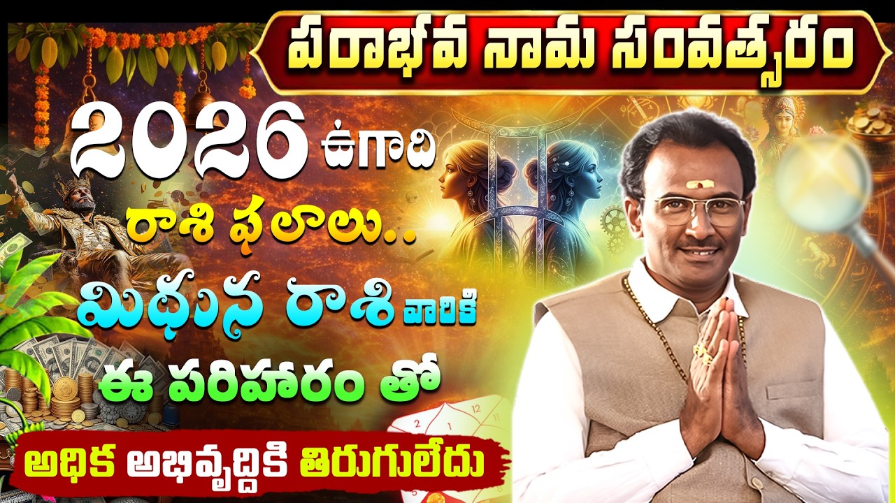 Ugadi 2026 Midhuna Rasi Phalalu | Mithuna Rasi Panchanga Sravanam 2026-27 #trending #astrology