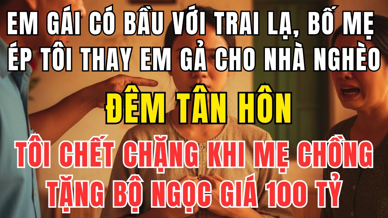 Bị Ép Cưới Thay Em Gái Có Bầu – Tôi Không Ngờ Mẹ Chồng Lại Tặng Quà 100 Tỷ Đêm Tân Hôn!