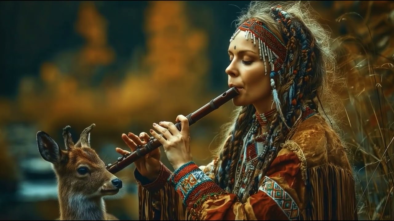 Calm Shamanic Drums and Flute Meditation Music for Sleep and Serenity