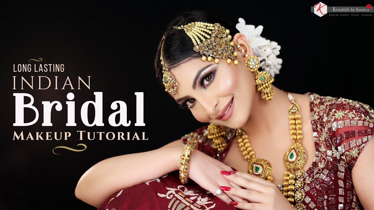 Long Lasting Indian Bridal Makeup Tutorial | Best Indian Bridal Makeup Look | Krushhh by Konica
