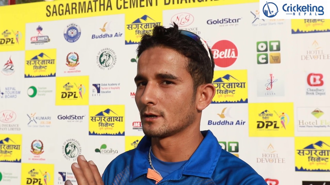 Bhuwan Karki after man of the match award