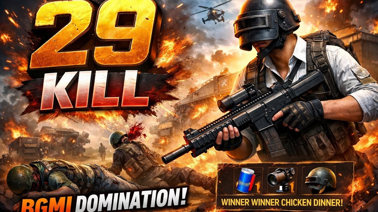 🔥 29 KILLS MONSTER GAMEPLAY | BGMI HIGH KILL MATCH 🔥