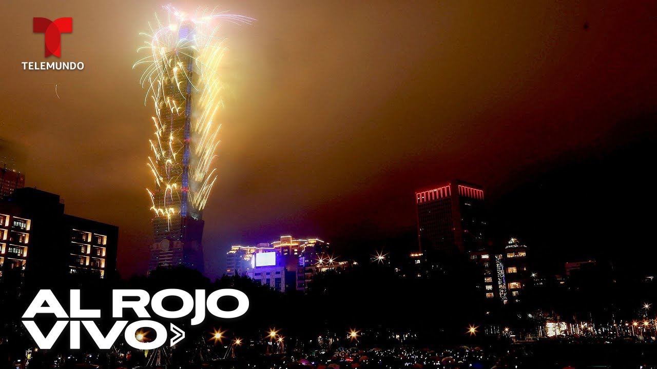 Taiwán da la bienvenida al Año Nuevo con fuegos artificiales en Taipei 101 | Al Rojo Vivo