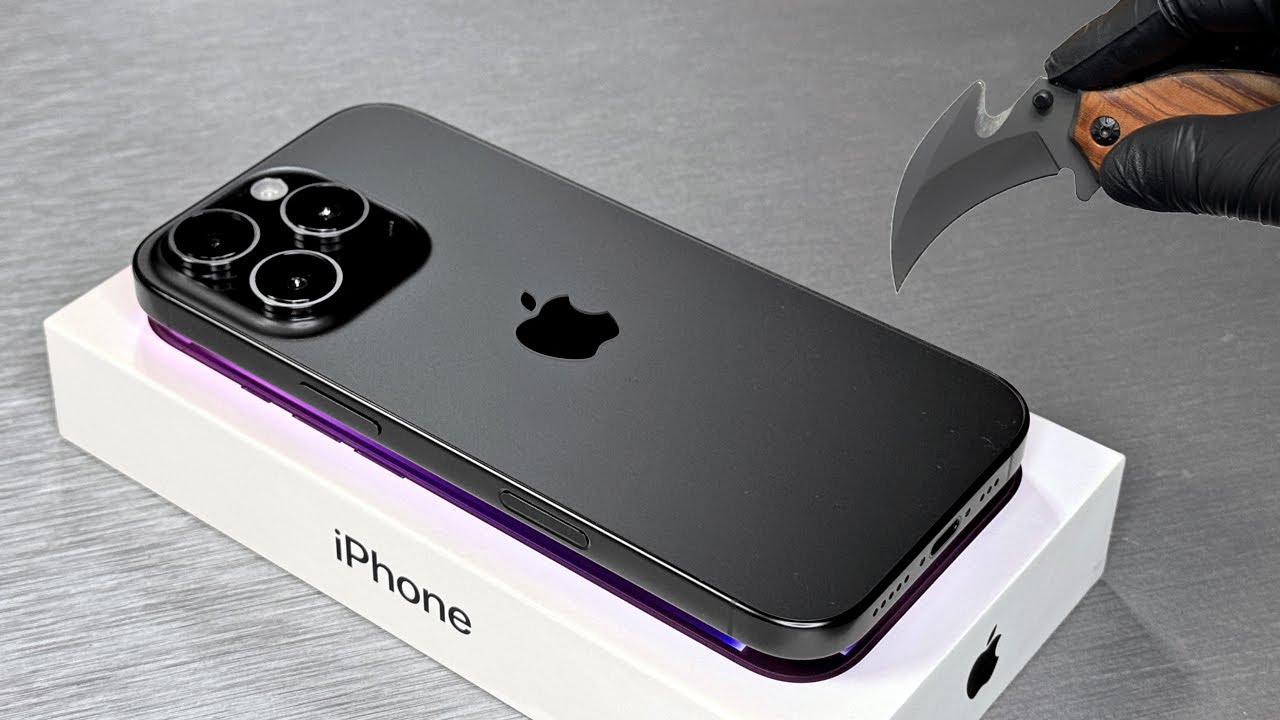 iPhone 16 Pro Black Titanium Unboxing + Test! Before the Premiere iPhone 17 Pro - Aesthetic ASMR