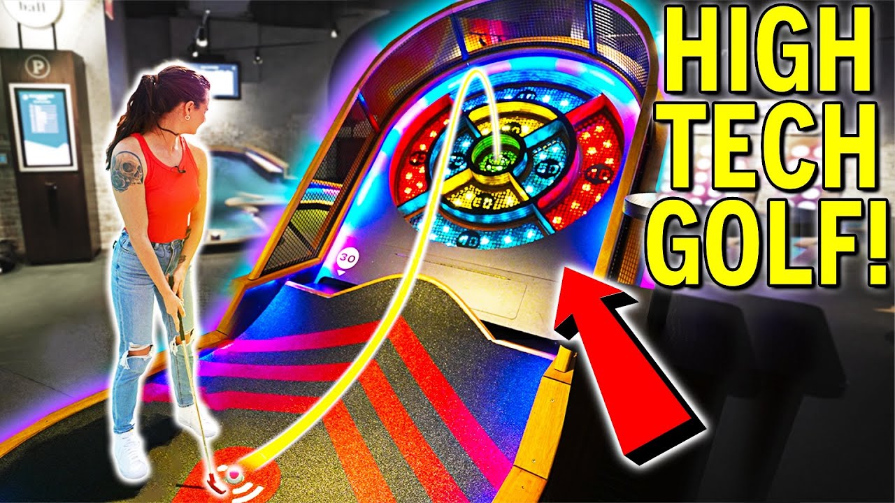 Crazy HIGH TECH Mini Golf! - Insane ONE OF A KIND Course!
