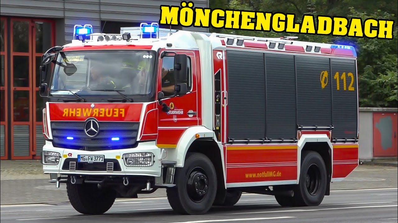 [WACHE 2] - Feuerwehr MÖNCHENGLADBACH | Einsatzfahrten ELW 1, HLF 20, TLF 4000 & RTW!