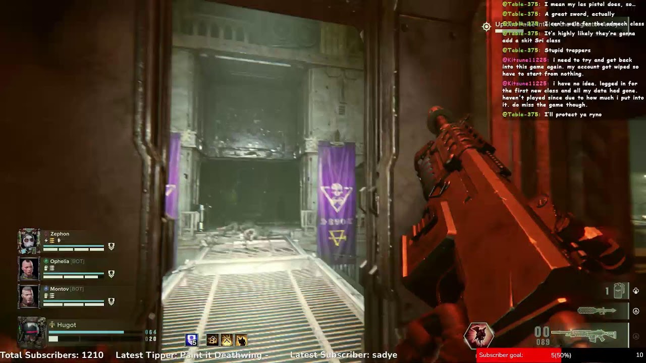 building chats tts 40k list and then playing Warhammer 40k darktide with people in chat