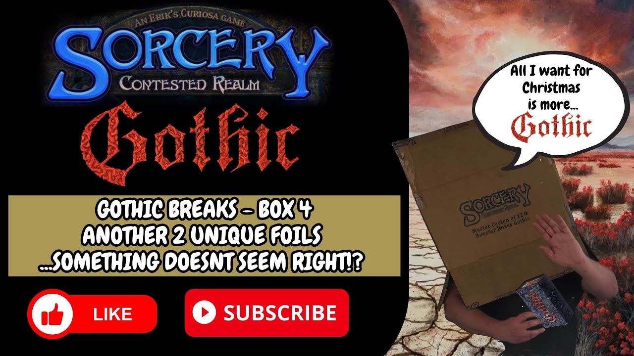 Что-то не так с Sorcery Contested Realm. Gothic Box 4 и ещё 2 уникальные фольгированные карты!