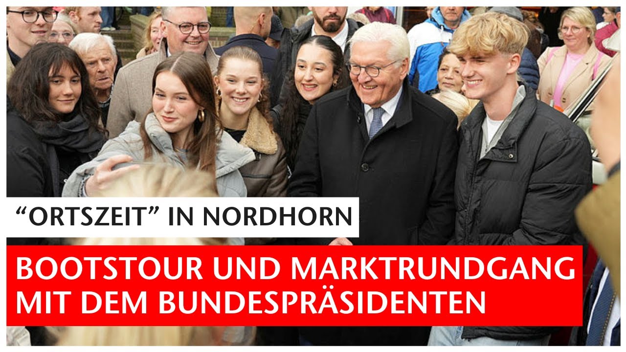 Tag 2: Bootstour und Marktrundgang mit Bundespräsident Steinmeier | Ortszeit Nordhorn | GN-Online