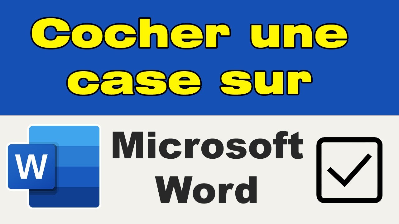 Comment barrer une case sur Word