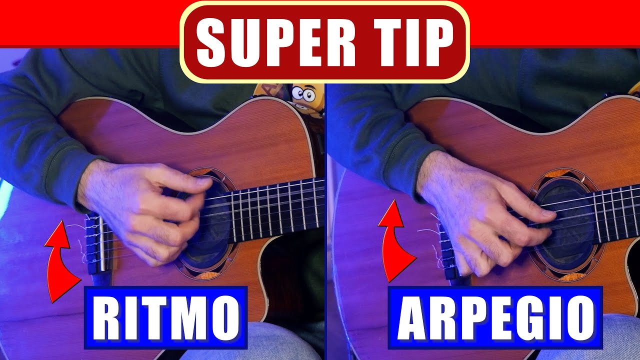 SUPER TIP para pasar de ARPEGIO a RITMO mientras tocas GUITARRA (aunque seas novato)