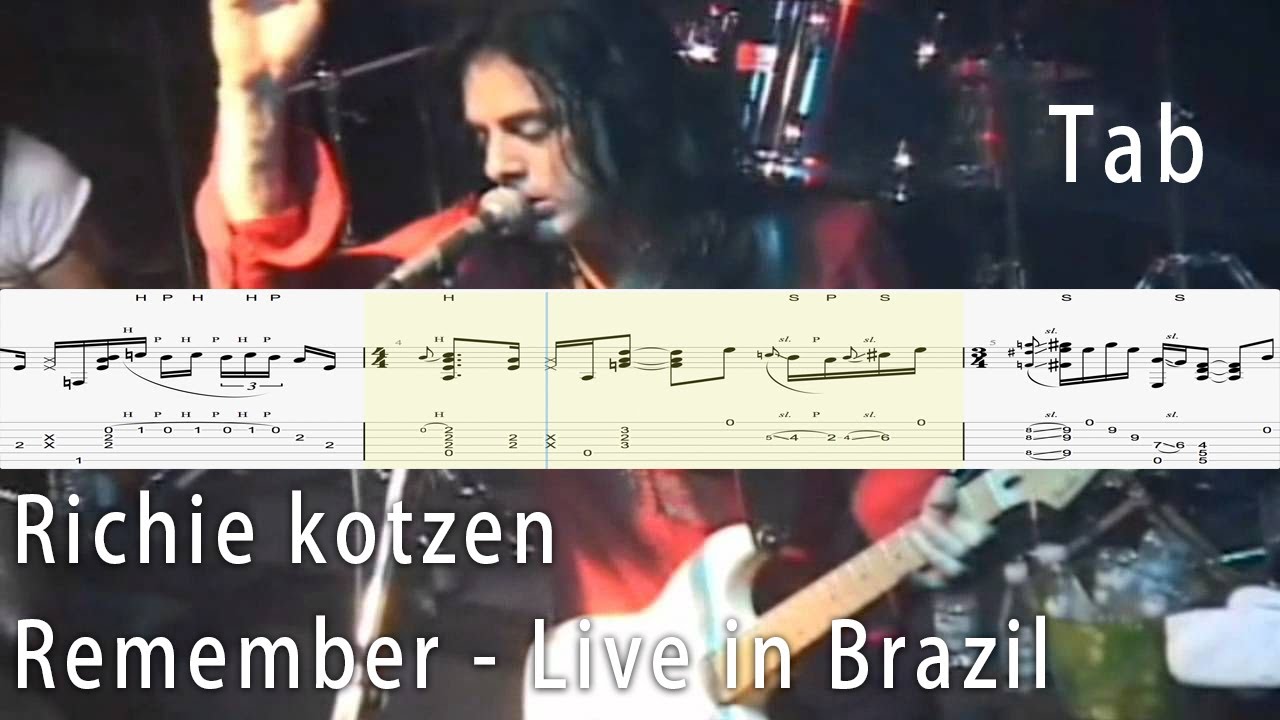 Tab - Richie kotzen Remember Live in Brazil Solo