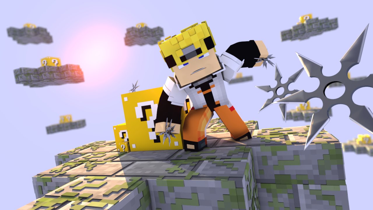 Minecraft - DROPPER LUCKY BLOCK DO NARUTO - Mini-Game