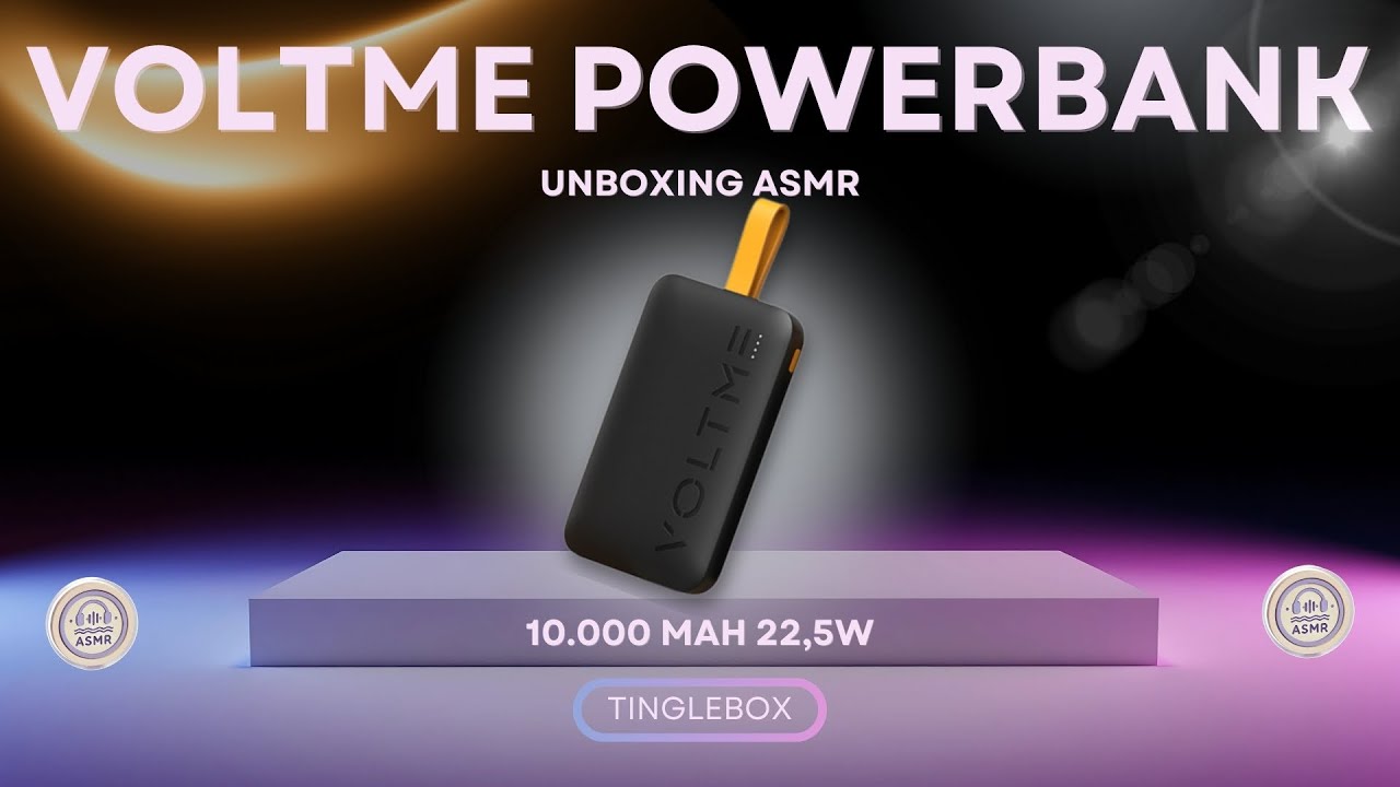VOLTME Power Bank 10.000mAh Unboxing - ASMR