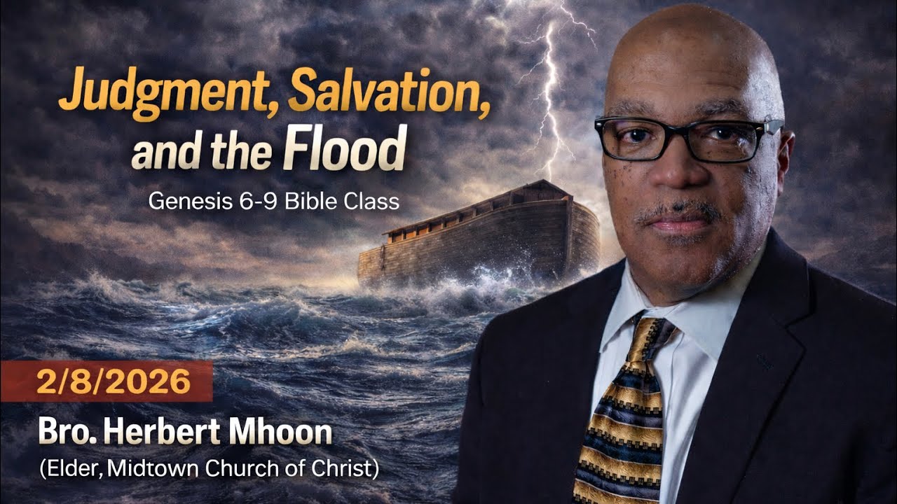 Judgment, Salvation, and the Flood — Bible Class Genesis 6–9 (2/8/2026)