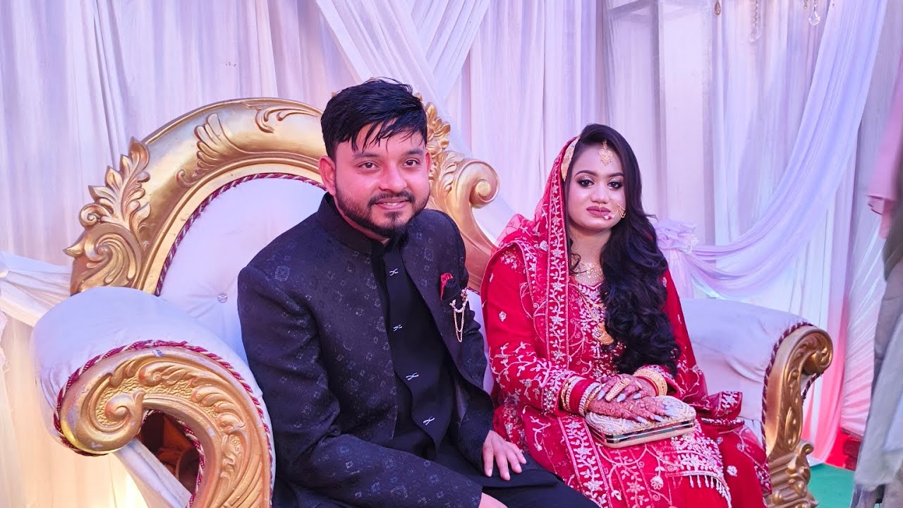 Israt & Imon wedding reception ceremony vlog ❤️(Israt এর reception ceremony তে কি কি করলাম) #vairal 