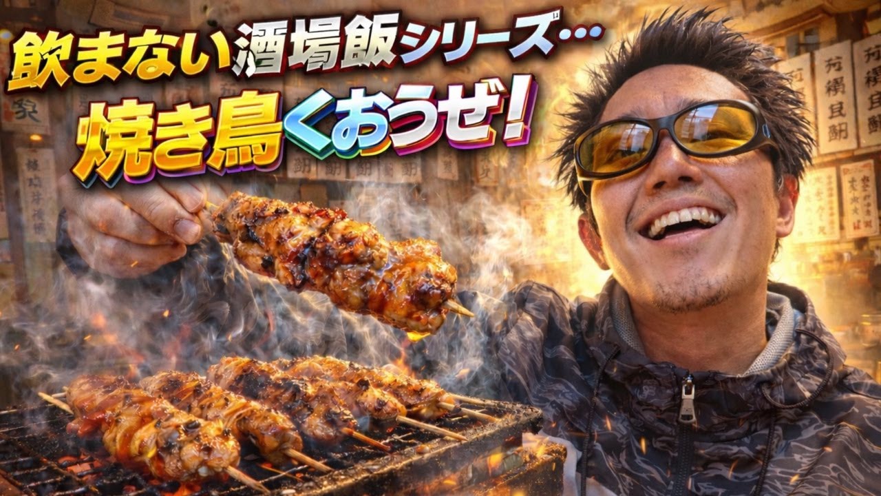 【飲まない酒場飯】居酒屋で七輪焼き鳥…酒なしでも、十分すぎるほど旨い【煙モクモク飯テロ回】