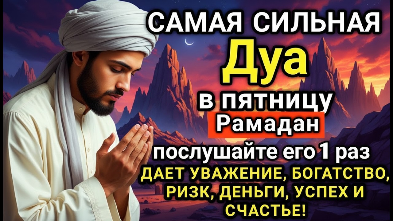 ⚡✨🤲 САМАЯ СИЛЬНАЯ Дуа в пятницу Рамадан Все желания сбываются! #дуа