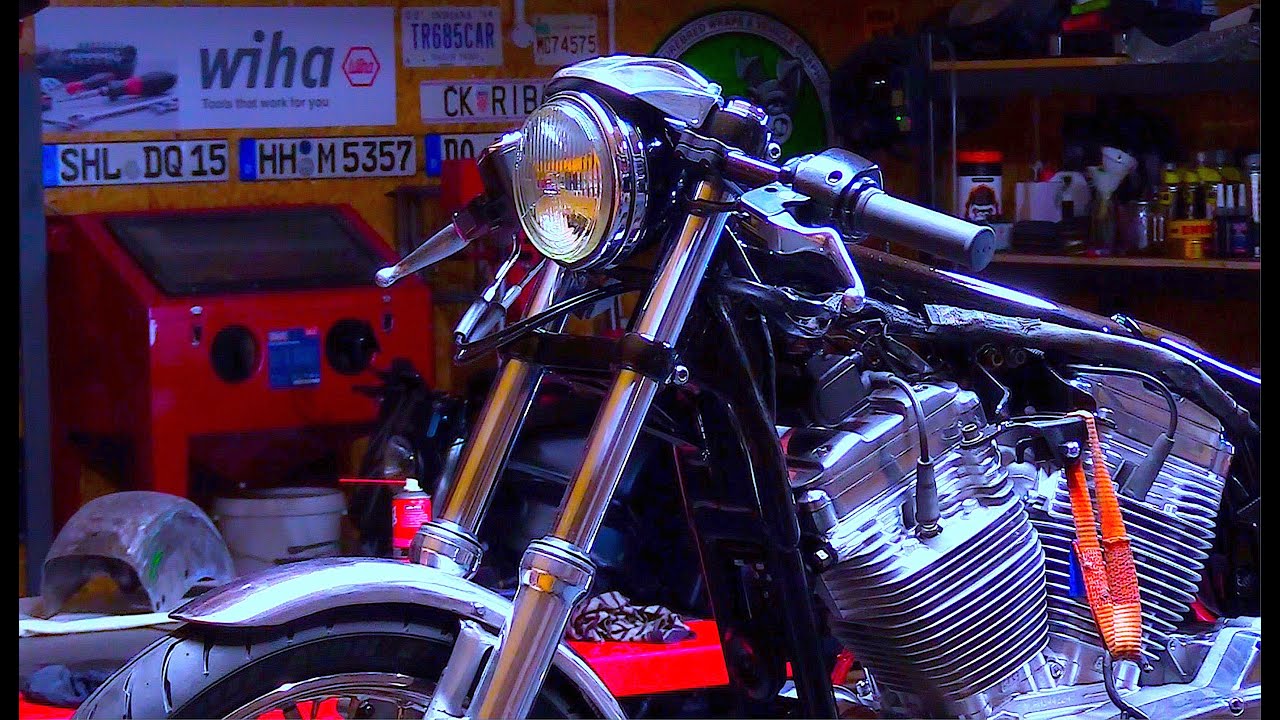 Harley Sportster, «Roland Sands Design», пристегивающиеся рули!